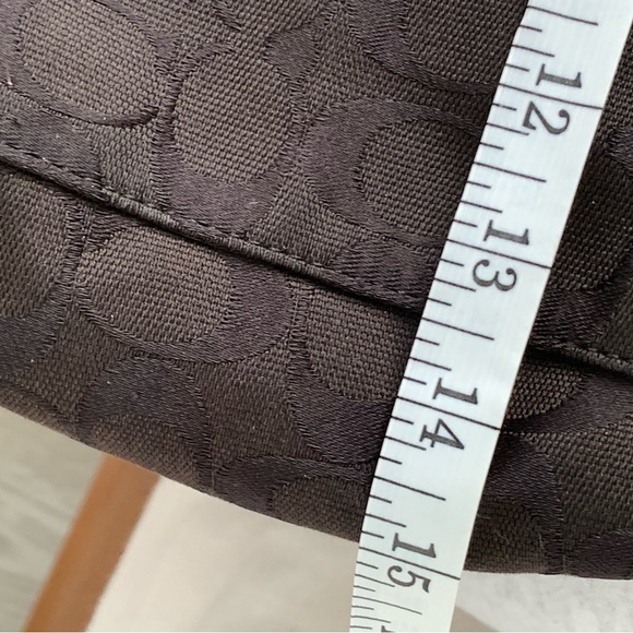 Monogram Coach Black Shoulder Bag - Picture 8 of 11